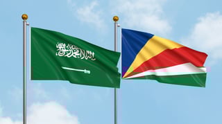 Saudi Arabia And Seychelles Flag Together