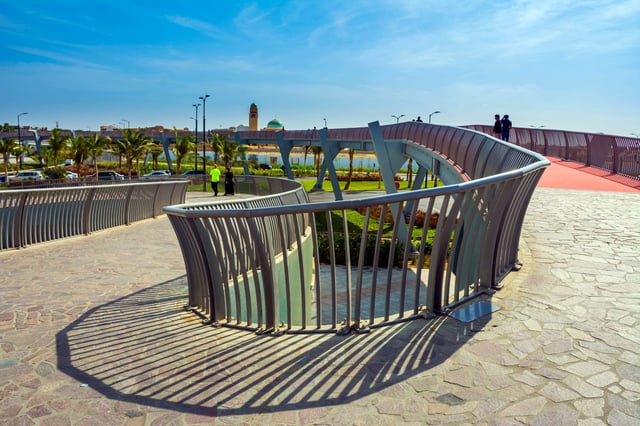 Beautiful Footbridge In New Beach Jeddah Saudi Arabia Jeddah Waterfront