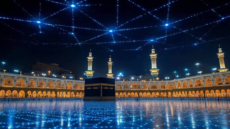 Kaaba At Masjid Al Haram Night