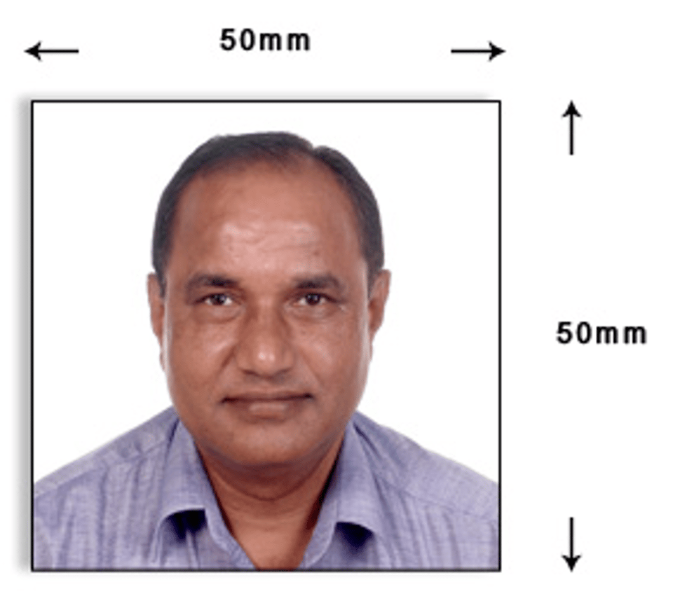 passport-size photograph sample