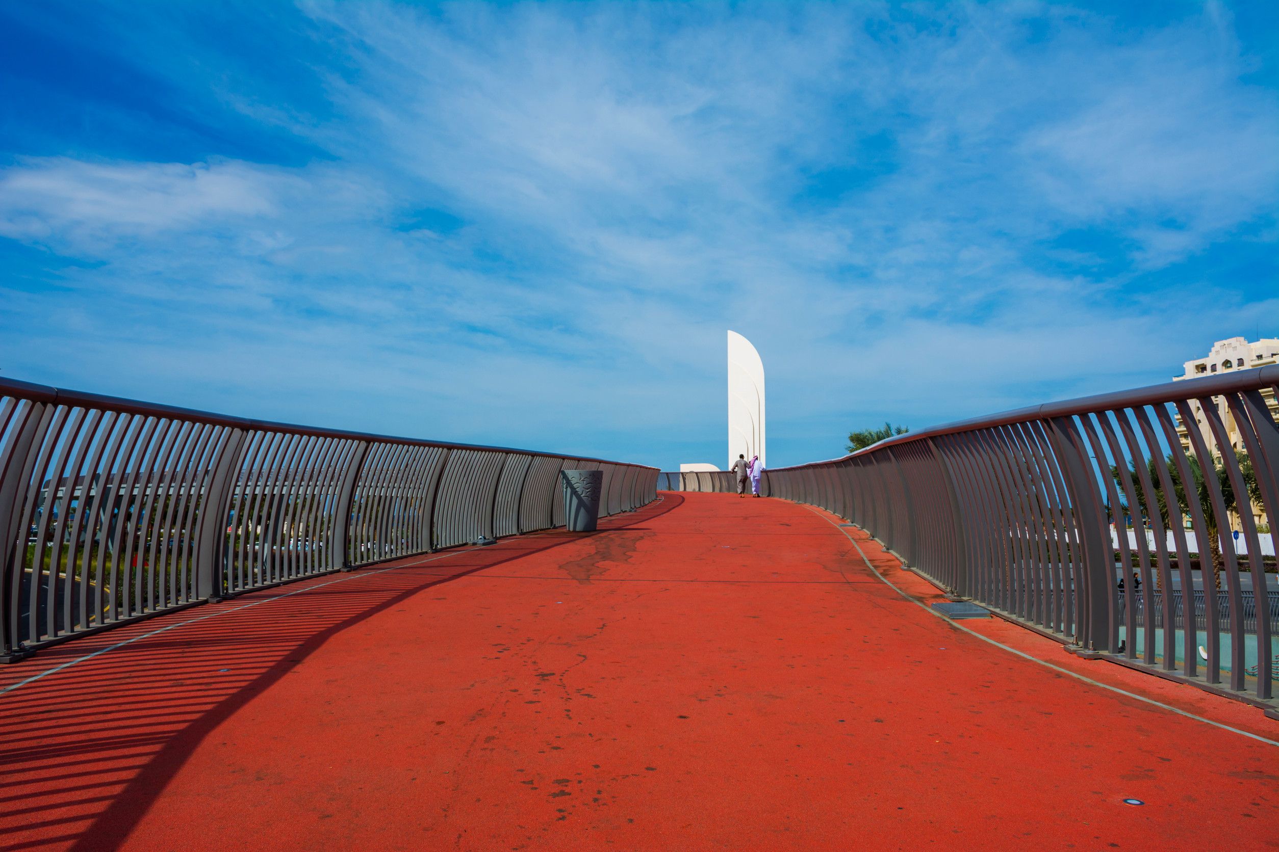 Beautiful Red Carpet Footbridge In New Beach Jeddah Saudi Arabia Jeddah Waterfront